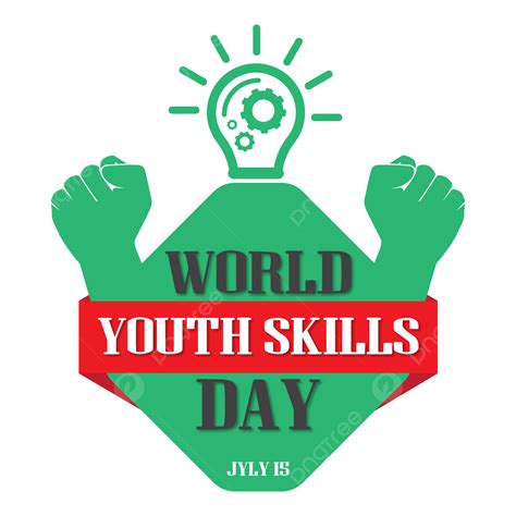 Youth Day Clipart Png Images World Youth Skills Day Decorative Vector