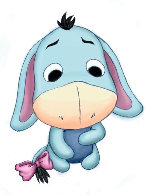 A Baby Eeyore Dibujos Animados Dibujos De Disney Chancho