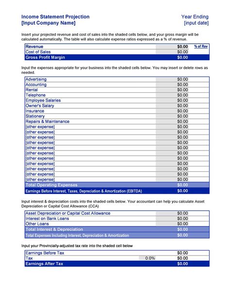 41 Free Income Statement Templates And Examples Template Lab