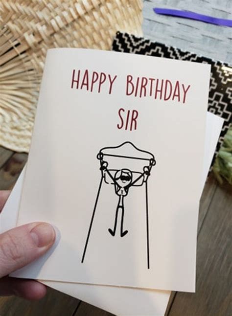 Happy Birthday Sir Bondage Card Tie Me Up Bondage Sex Etsy