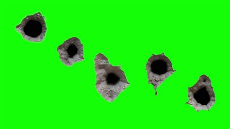 Multiple Bullet Holes 4 Hd Transparent Footage Youtube