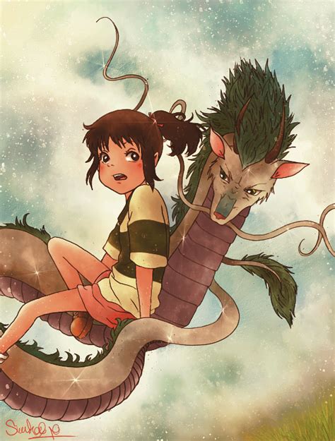 Spirited Away Sen And Haku By Dwightyoakamfan On Deviantart