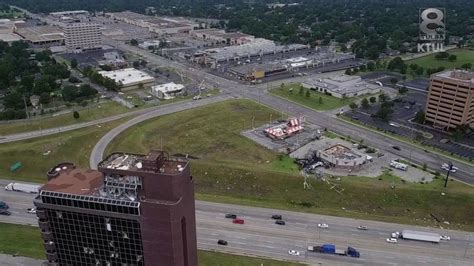 Video Aerial View Of Tornado Damage In Tulsa Oklahoma Wtvc