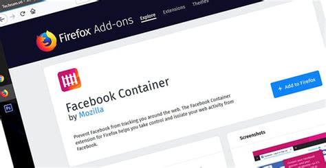 facebook container facebook blocking extension to track mozilla users