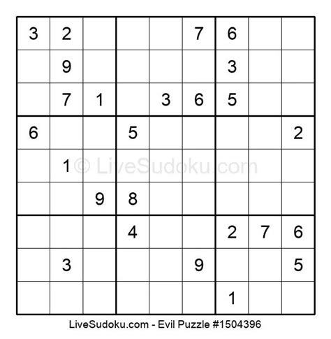 Sudoku Sehr schwer #1504396 - Live Sudoku