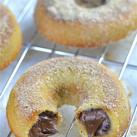 Nutella Filled Baked Donuts Best Oven Baked Breakfast Donut Recipe