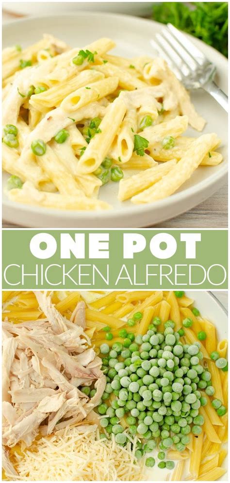 One Pot Chicken Alfredo Delicious Pot Dinner The Whole Family Will Love Pasta Chicken And