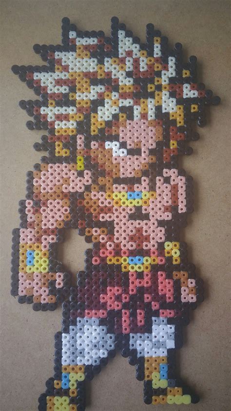Dragon ball z 8 bit game. Broly - Dragon Ball Perler Beads (With images) | Perler bead art