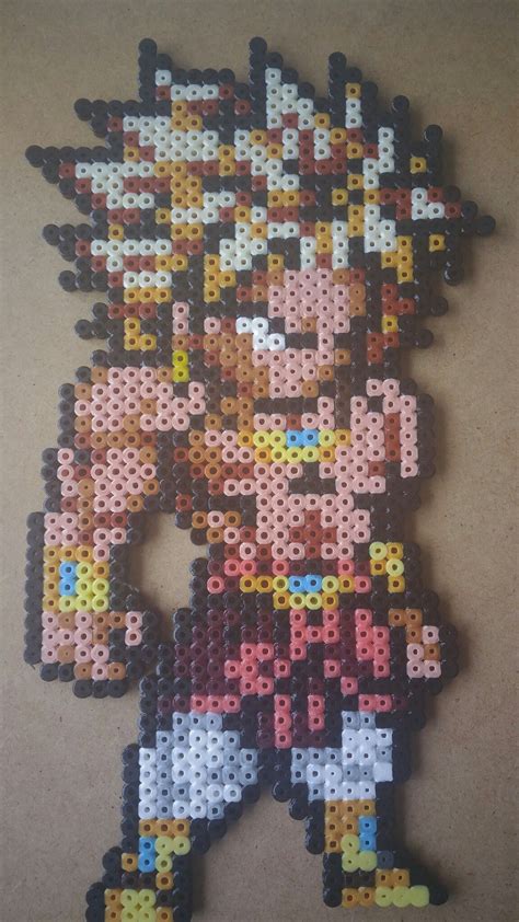 Dragon ball z is epic. Broly - Dragon Ball Perler Beads (With images) | Perler bead art