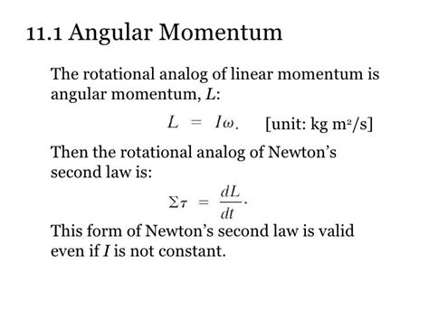 Si Unit And Dimension Of Angular Momentum Socratic