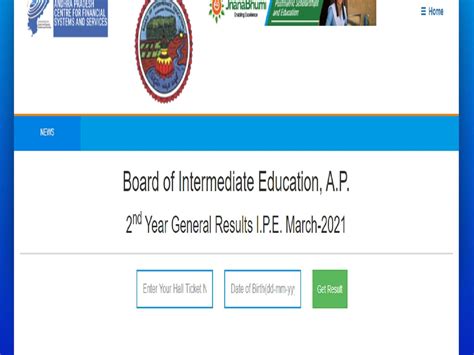 Andhra Pradesh Inter 2nd Year Results 2021 Live Updates Check Online At