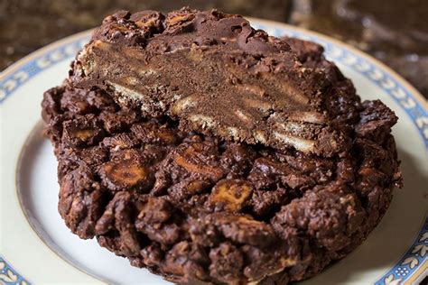Recept voor makkelijke arretjescake met mariakoekjes boter cacao