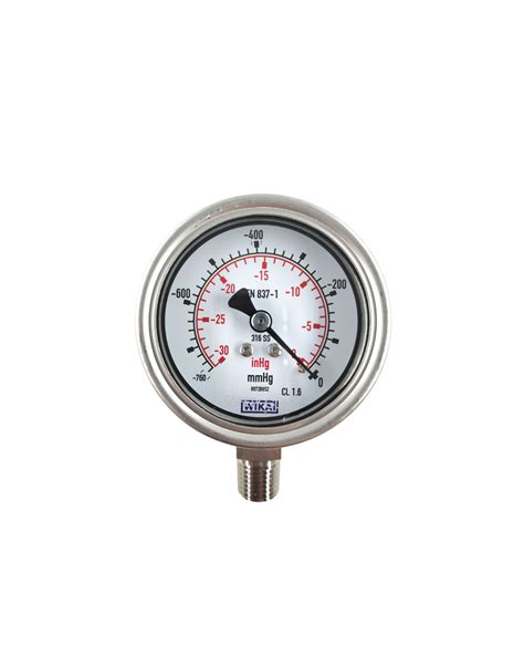 Noshok 25 901 1000 Psibar Pressure Gauge 0 1000 Psi Liquid Fill 14