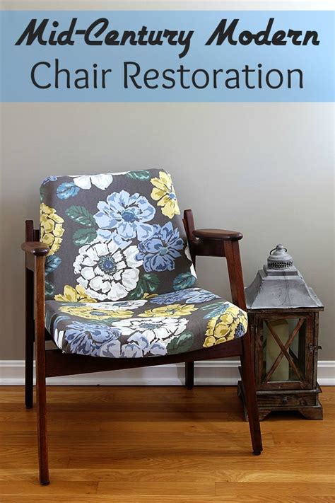 Kingston charcoal linen mid century modern arm chair. Mid Century Modern Chair Restoration • House of Hawthornes