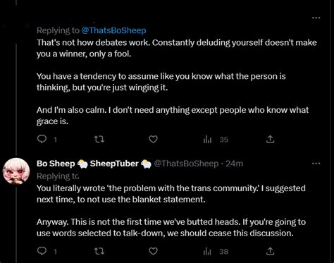 Bo Sheep Sheeptuber On Twitter I Made The Decision To Block Which I Hate Doing This
