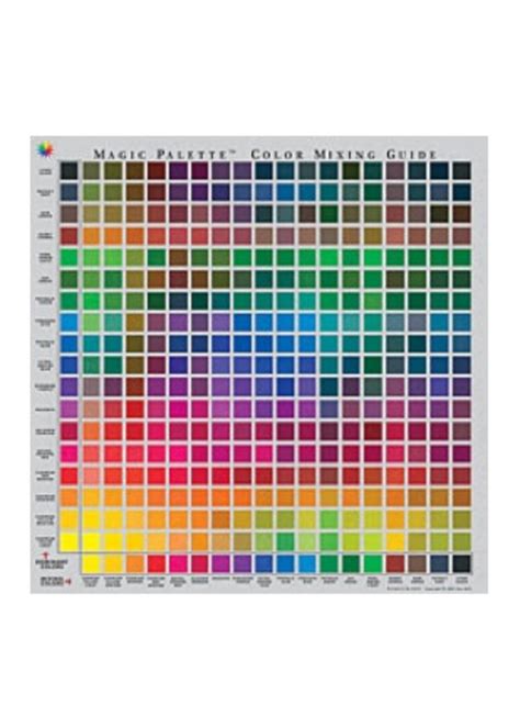 Magic Palette Magic Palette Color Mixing Guide 115x115 Colours