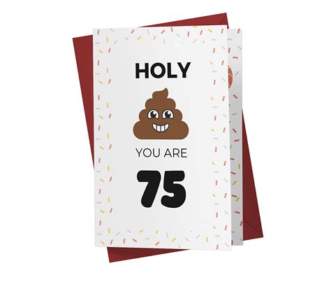 Buy Funny 75th Birthday Card Funny 75 Years Old Anniversary Card