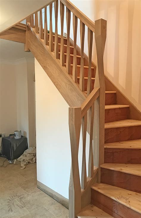 Oak Staircases With Horton Square Twist Balustrade