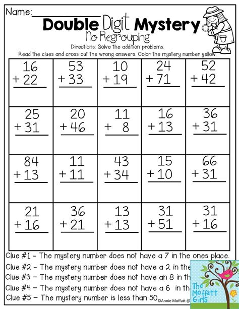 Doubles Worksheets First Grade First Grade Worksheets Second Grade