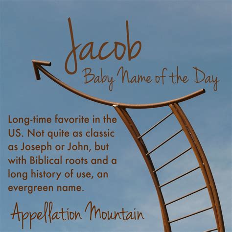 What does the name joseph mean? Jacob: Baby Name of the Day - Appellation Mountain