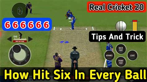 Real Cricket 20 Batting Tips How To Hit Six Every Ball In Rc 20