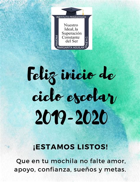 Feliz Inicio De Ciclo Escolar 2019 2020page 0001 Instituto Margarita