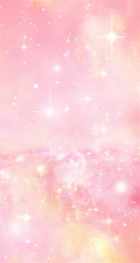Pastel Galaxy On We Heart It Pink Glitter Wallpaper Galaxy Wallpaper