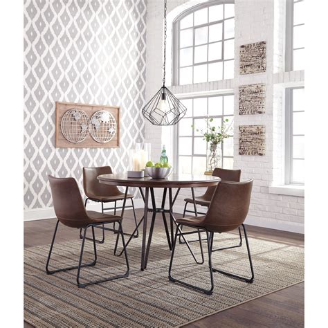 Signature Design By Ashley Centiar 5 Piece Round Dining Table Set A1 Furniture And Mattress
