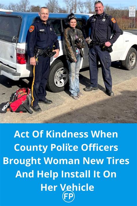 County Police Officers Perform Act Of Kindness