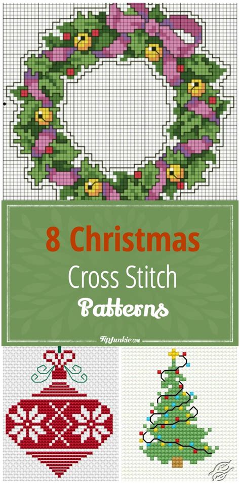Free santa and reindeer christmas cross stitch pattern ~ this is a great piece for a beginner. 8 Christmas Cross Stitch Patterns - Tip Junkie