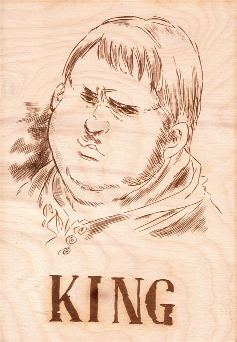 Seven Deadly Sins King Wooden Wanted Poster Seven Deadly Sins