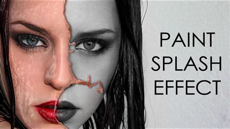 Paint Splash Effect Photoshop Tutorial Photo Effects Photoshop Trend