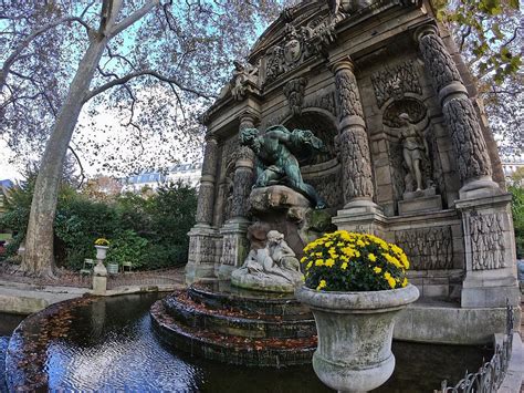 Medici Fountain In Luxembourg Gardens Paris France Photograph By