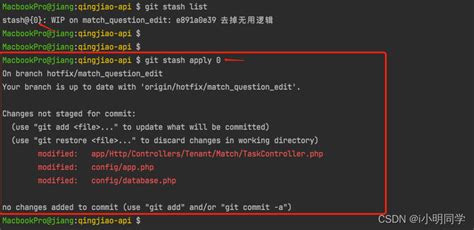 Git Stash详细介绍：git Stash和git Pop的详细用法 李帆同学 博客园