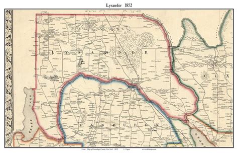 Lysander Old Town Map With Homeowner Names New York Cross Lake