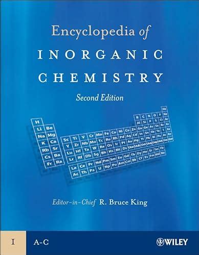 Encyclopedia Of Inorganic Chemistry 10 Volume Set 9780470860786