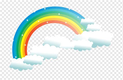 Pelangi Di Awan Rainbow Cloud Sky Pelangi Teks Wallpaper Komputer
