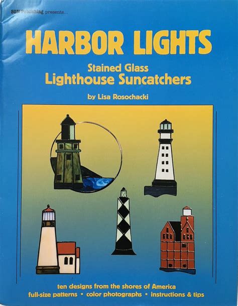 Harbor Lights 1997 Stained Glass Lighthouse Suncatchers Etsy Harbor