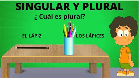 Singular Y Plural Para Ni Os Aprende Las Palabras En Singular Y Plural
