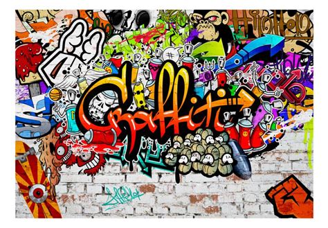 We have selected 25 examples of street art & graffiti from japan, china, indonesia, india, and more! Fotomurale moderno Colorful Graffiti - Graffiti - Street ...