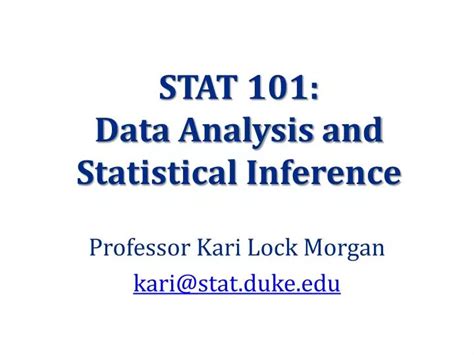 Ppt Stat Data Analysis And Statistical Inference Powerpoint Presentation Id