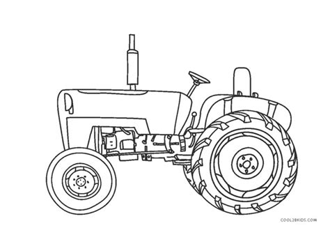 Tractor Coloring Pages Easy Effie Bills
