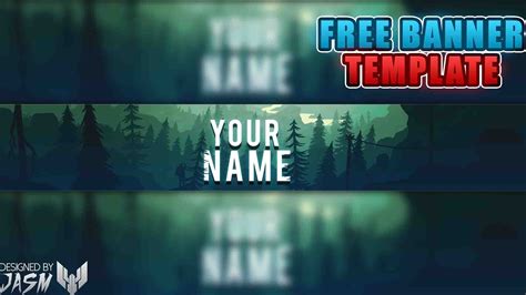 Youtube Template Banner Nature Style By Jasm Youtube