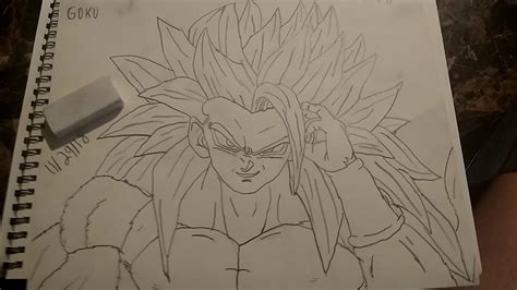 My Drawing Of Ssj6 Goku Youtube