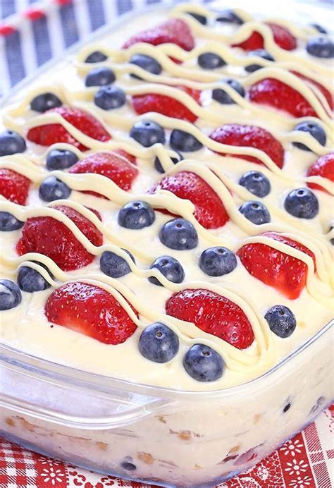 These easy summer desserts are ready in a flash and don't even need to be baked! Quick And Easy 4th of July Desserts - House of Hawthornes