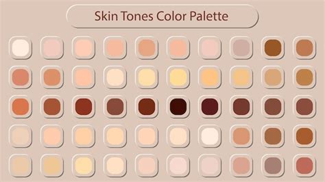 Skin Tone Theme Color Palettes Or Color Schemes Are Trends Off
