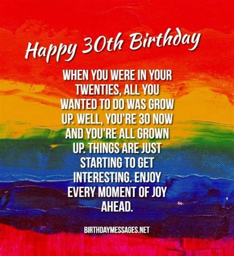30th birthday wishes for the thirtysomethings in your life