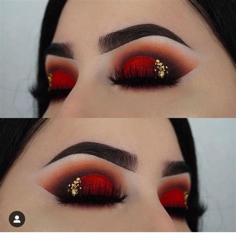Amazing Black And Red Eye Makeup Red Eye Makeup