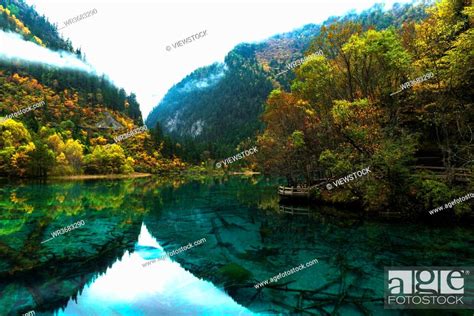 Jiuzhaigou In Sichuan Province Stock Photo Picture And Royalty Free