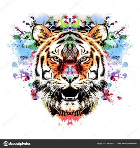 Abstract Colorful Tiger Stock Photo By ©valik4053022 426648804